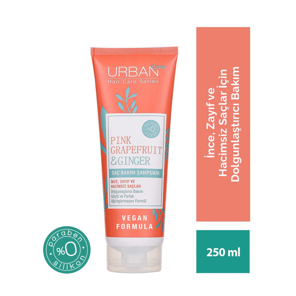 URBAN ŞAMPUAN 250ml. PINK GRAPEFRUIT&GINGER