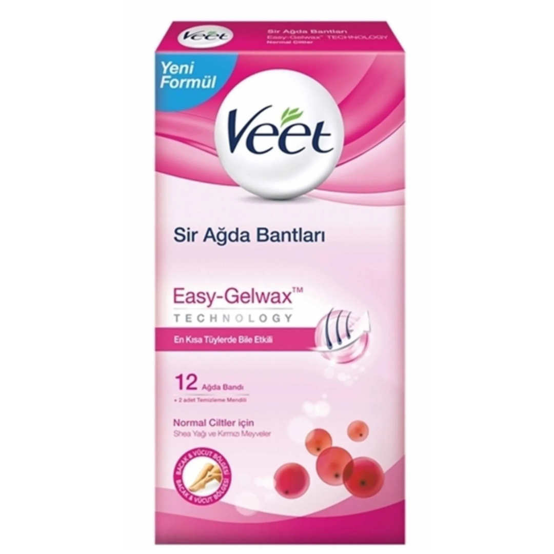 Veet Sir Ağda Bandı 12'Li Normal Ciltler
