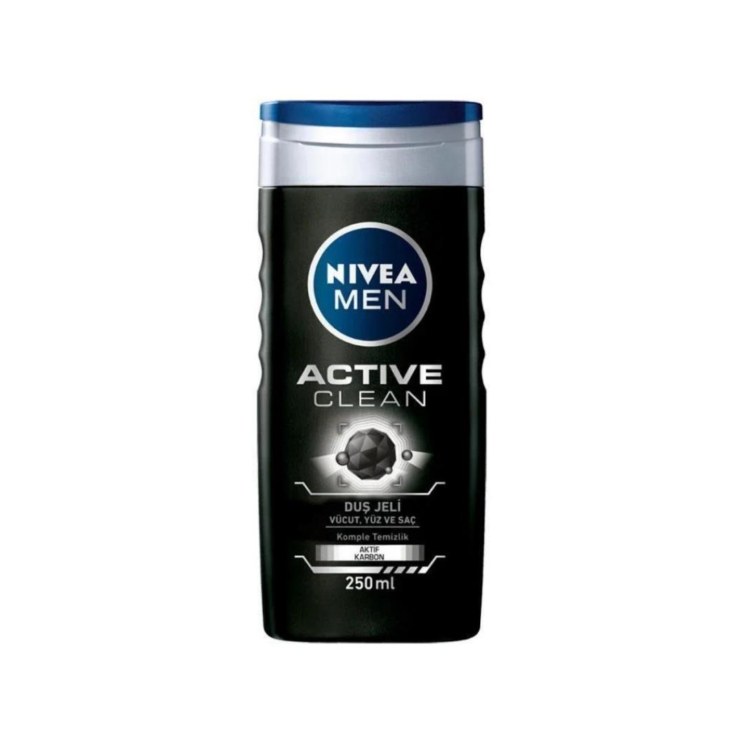 xNIVEA MEN SAÇ-VÜCUT ŞAMPUANI 250ml. ACTIVE CLEAN