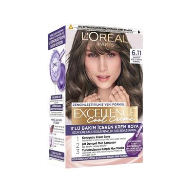 Excellence Saç Boyası Coal Creme 6.11