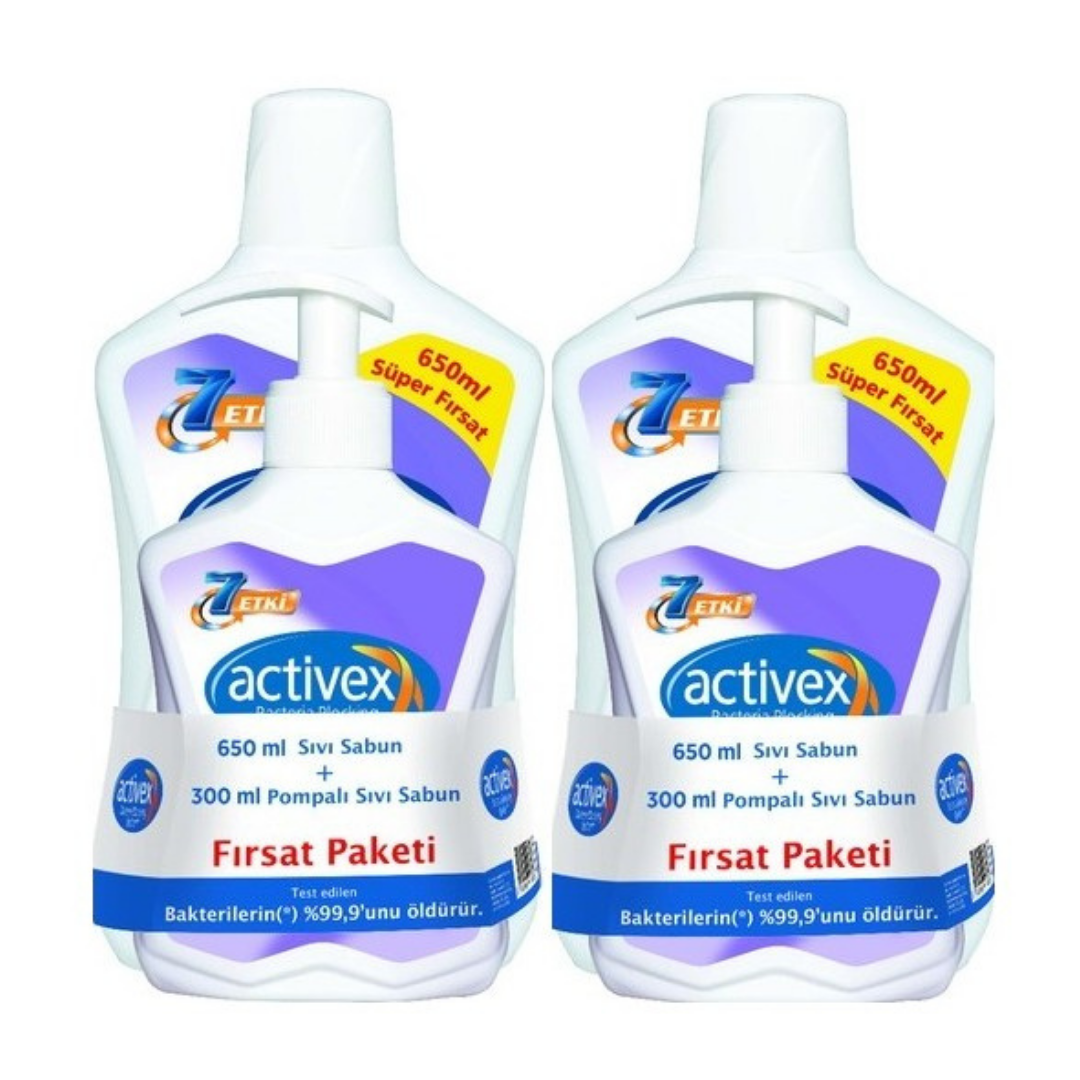 Actıvex Sıvı Sabun 650+300 Ml. Hassas