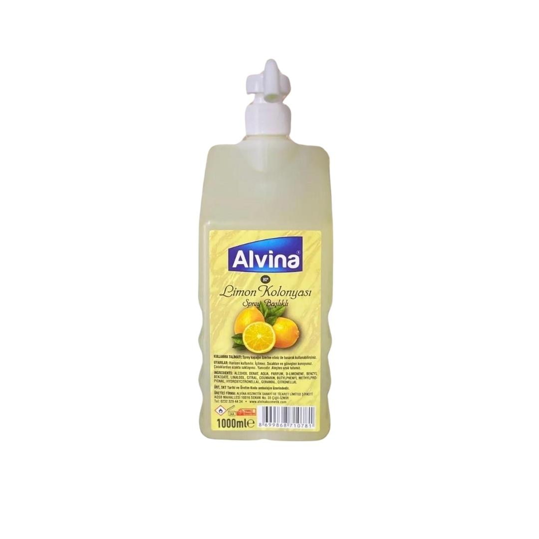 Alvina Sprey Başlıklı Kolonya 1000Ml