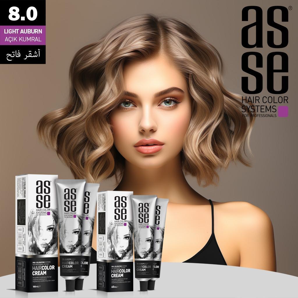 Asse Tüp Boya 60ml 8 Açık Kumral