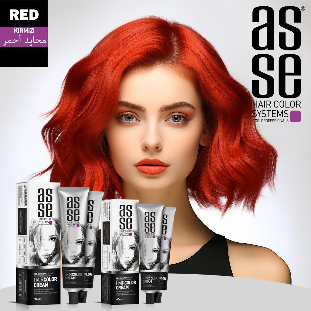 Asse Tüp Saç Boyası 60Ml Kırmızı