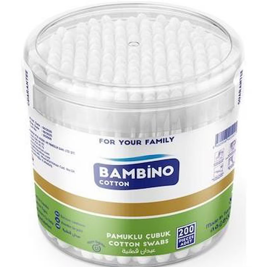 Bambıno Pamuklu Çubuk 200Pcs