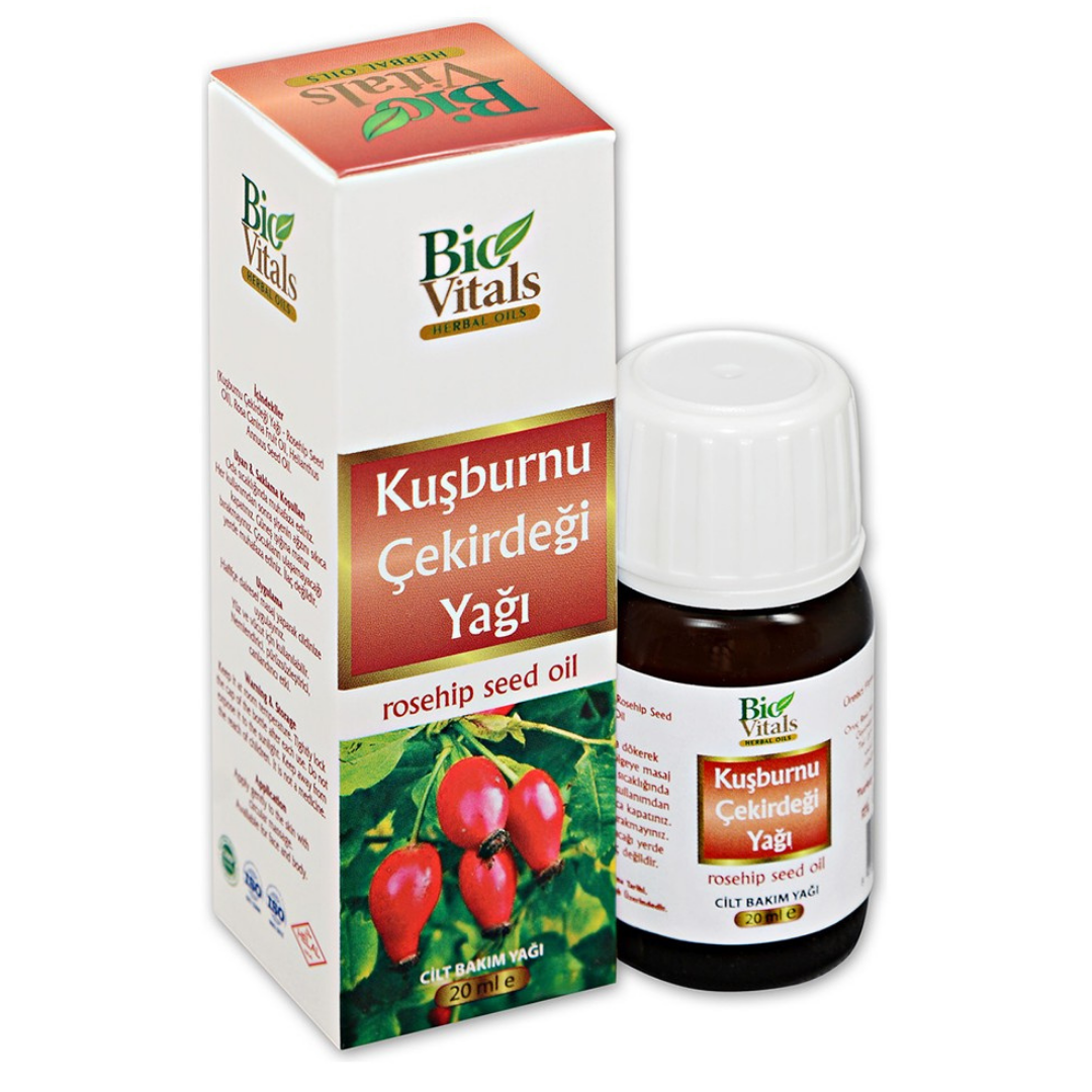 Bio Vitals Yağ 20ml. Kuşburnu Çekirdeği