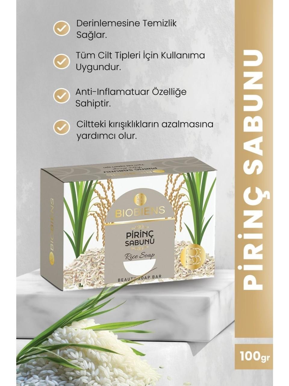 Biobiens Sabun 100gr. Pirinç