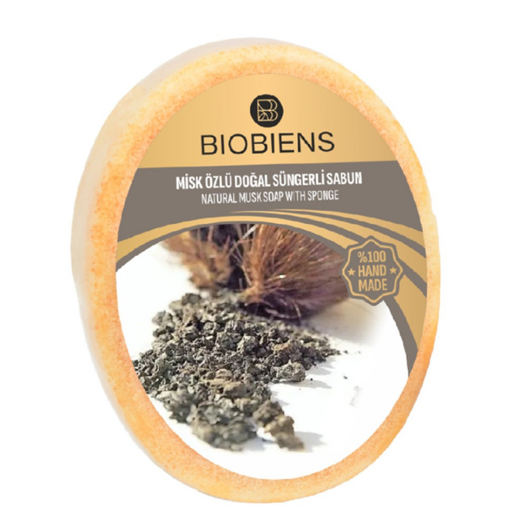 Biobiens Süngerli Sabun 130gr. Misk Özlü