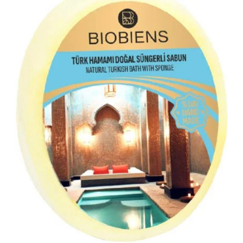 Biobiens Süngerli Sabun 130gr. Türk Hamamı