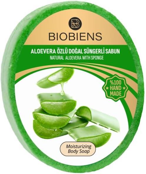 Biobiens Süngerli Sabun 130gr. Aloevera