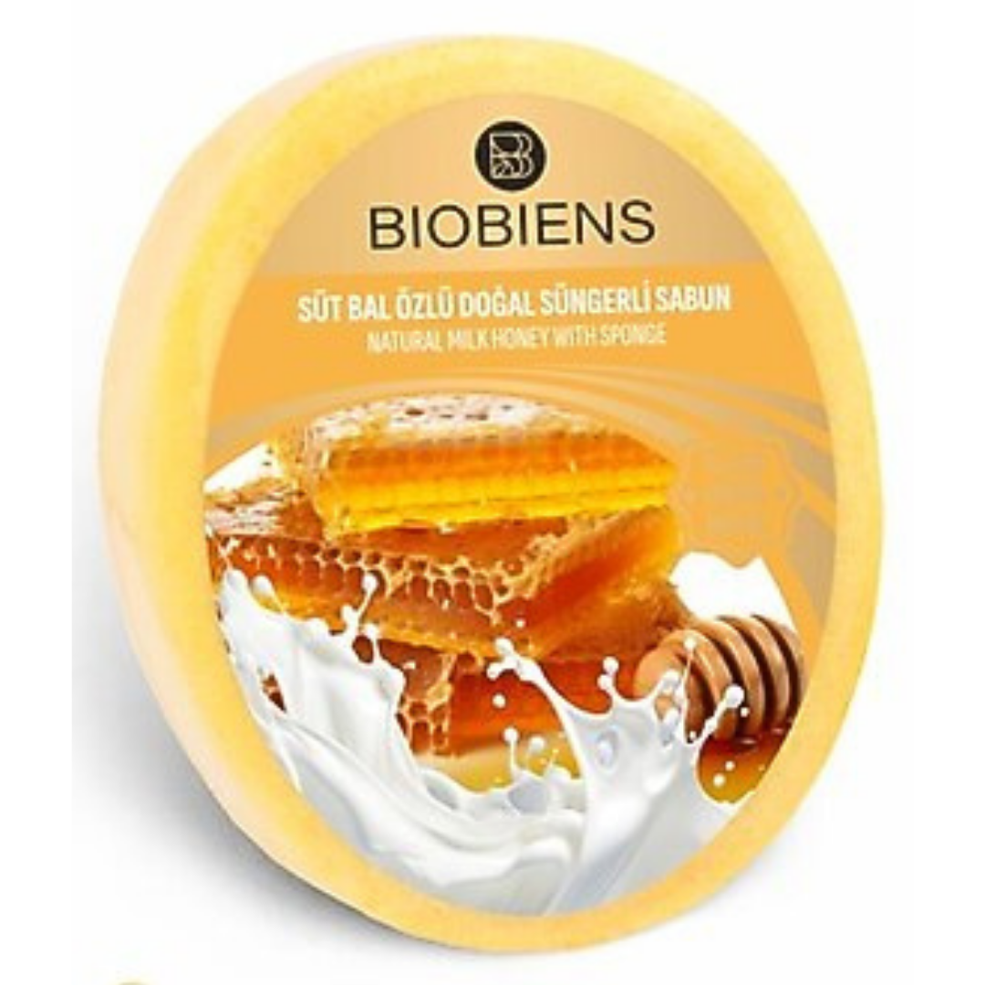Biobiens Süngerli Sabun 130gr. Bal Özlü