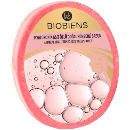 Biobiens Süngerli Sabun 130gr. Hyaküronik Asit