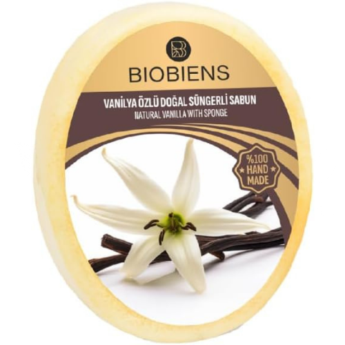 Biobiens Süngerli Sabun 130gr. Vanilya