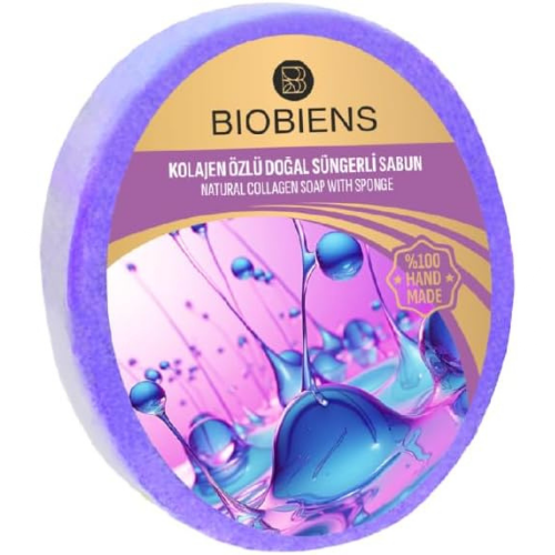 Biobiens Süngerli Sabun 130gr. Kolajen