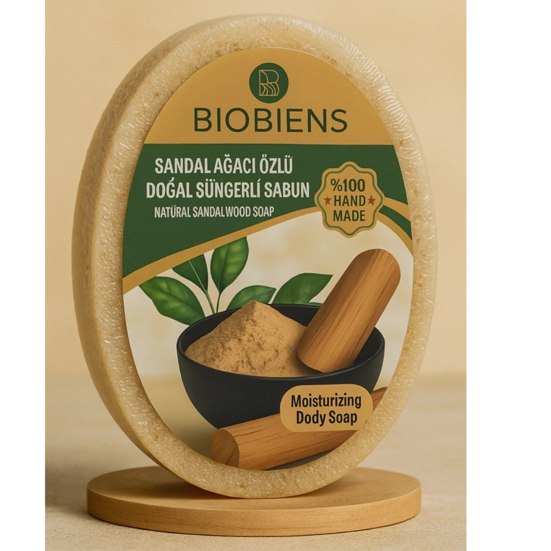 Biobiens Süngerli Sabun 135gr. Sandal Ağacı