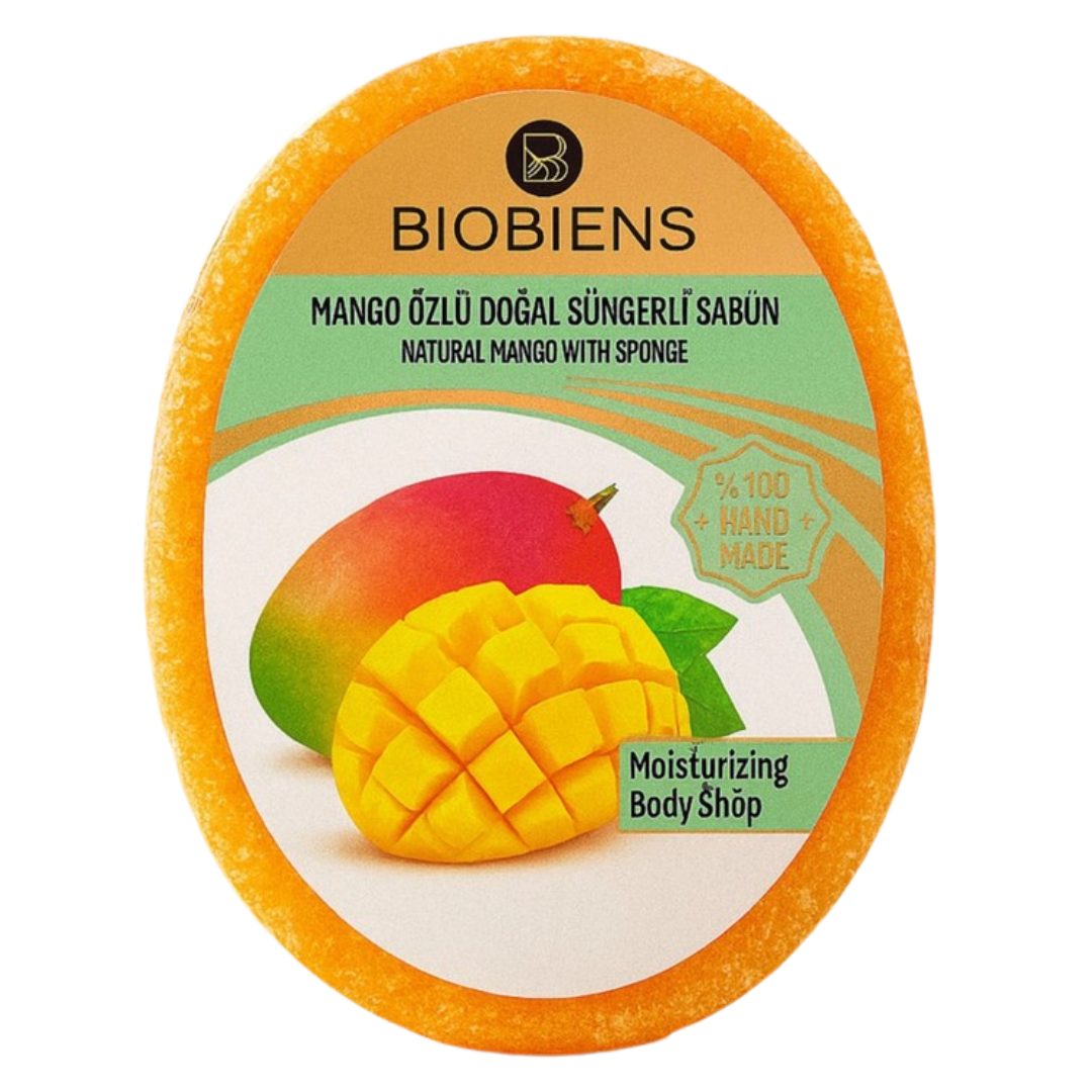 Biobiens Süngerli Sabun 135gr. Mango