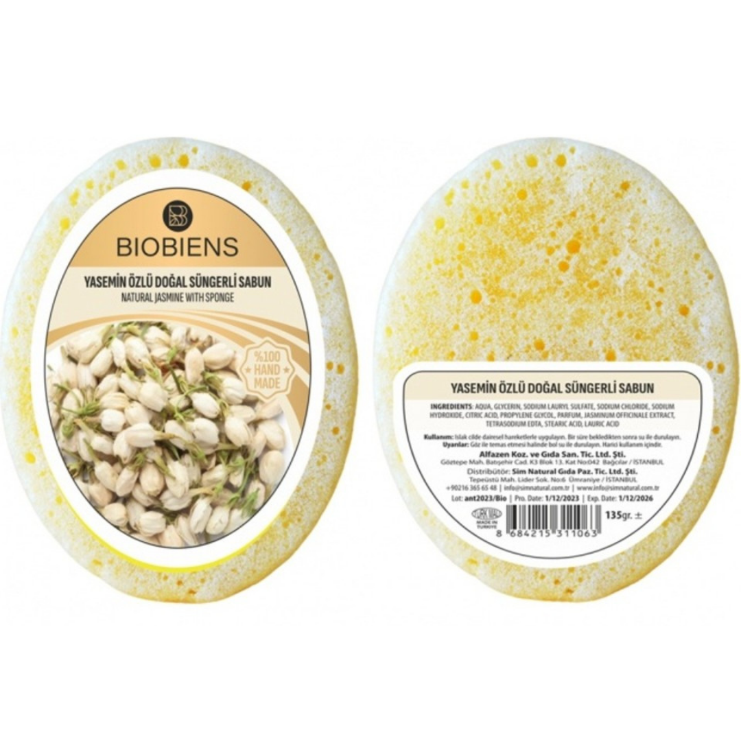 Biobiens Süngerli Sabun 135gr. Yasemin