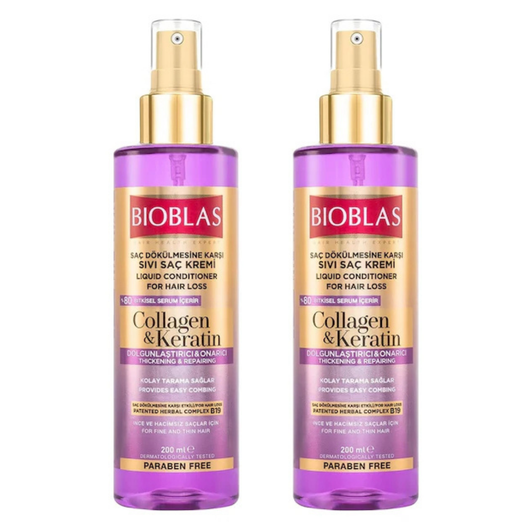 Bioblas Sıvı Saç Kremi 200ml. Kolojen&Keratin 2'li