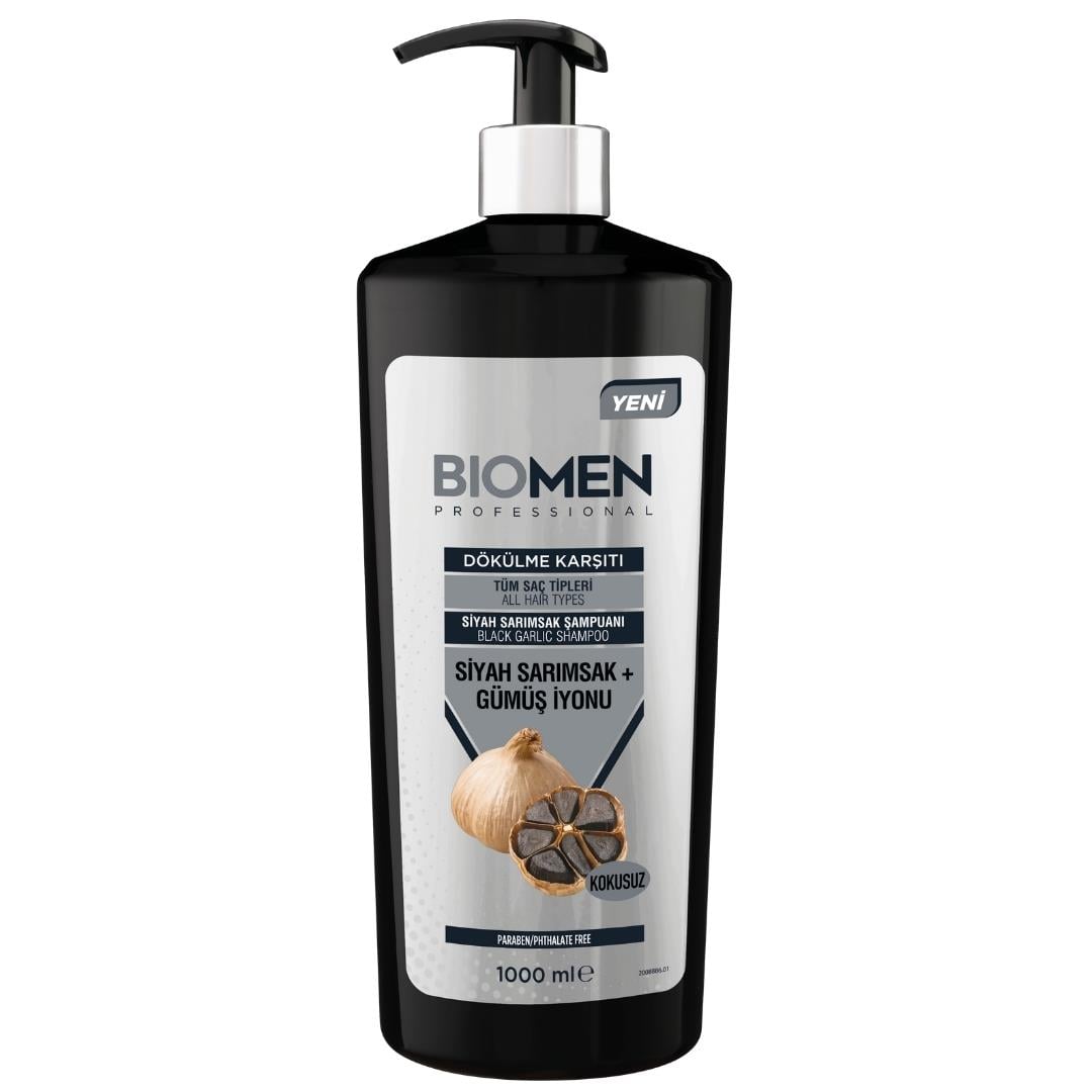BIOMEN ŞAMPUAN 1000 ML. SİYAH SARIMSAK