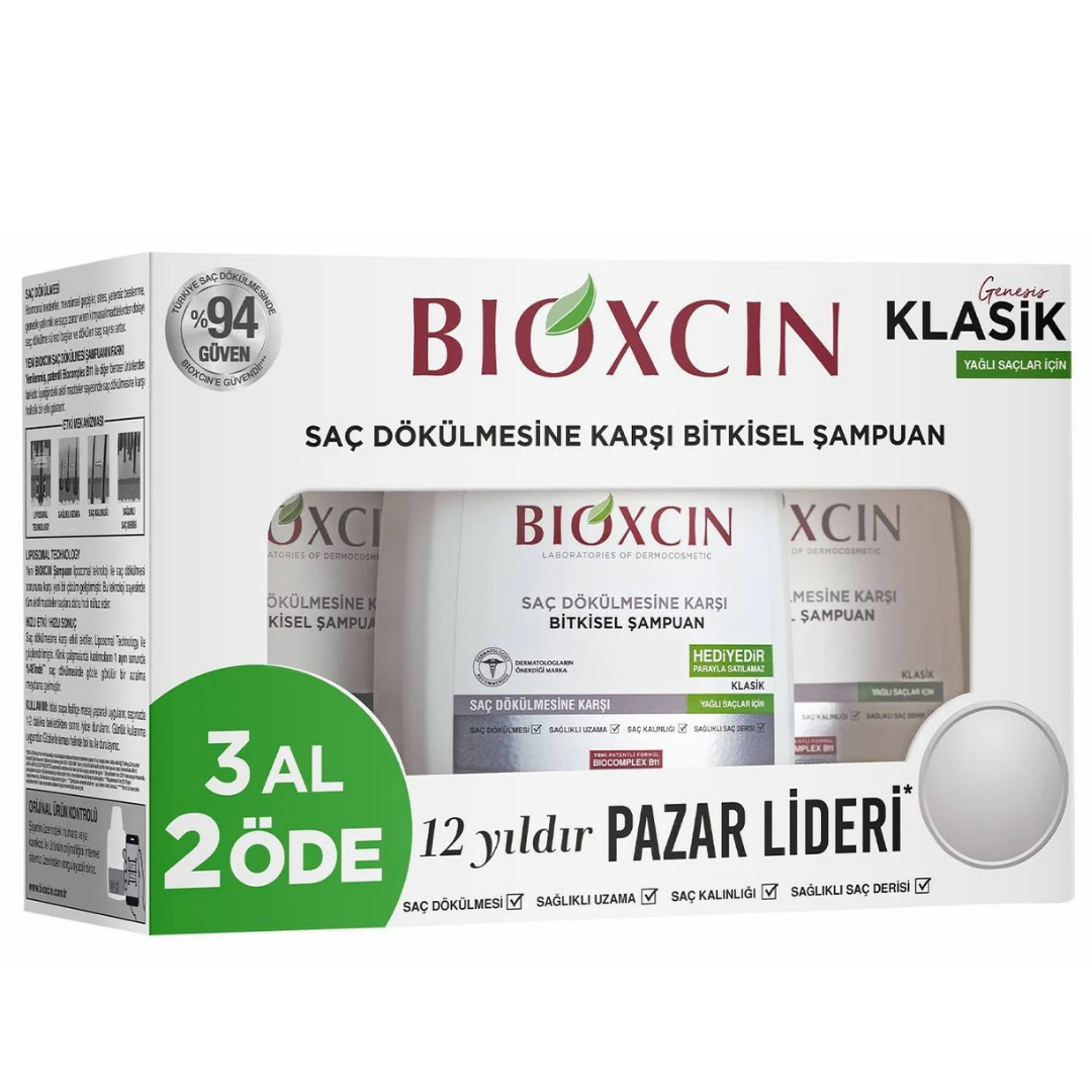 Bioxcin Şampuan 300ml. Yağlı Saçlar 3pcs