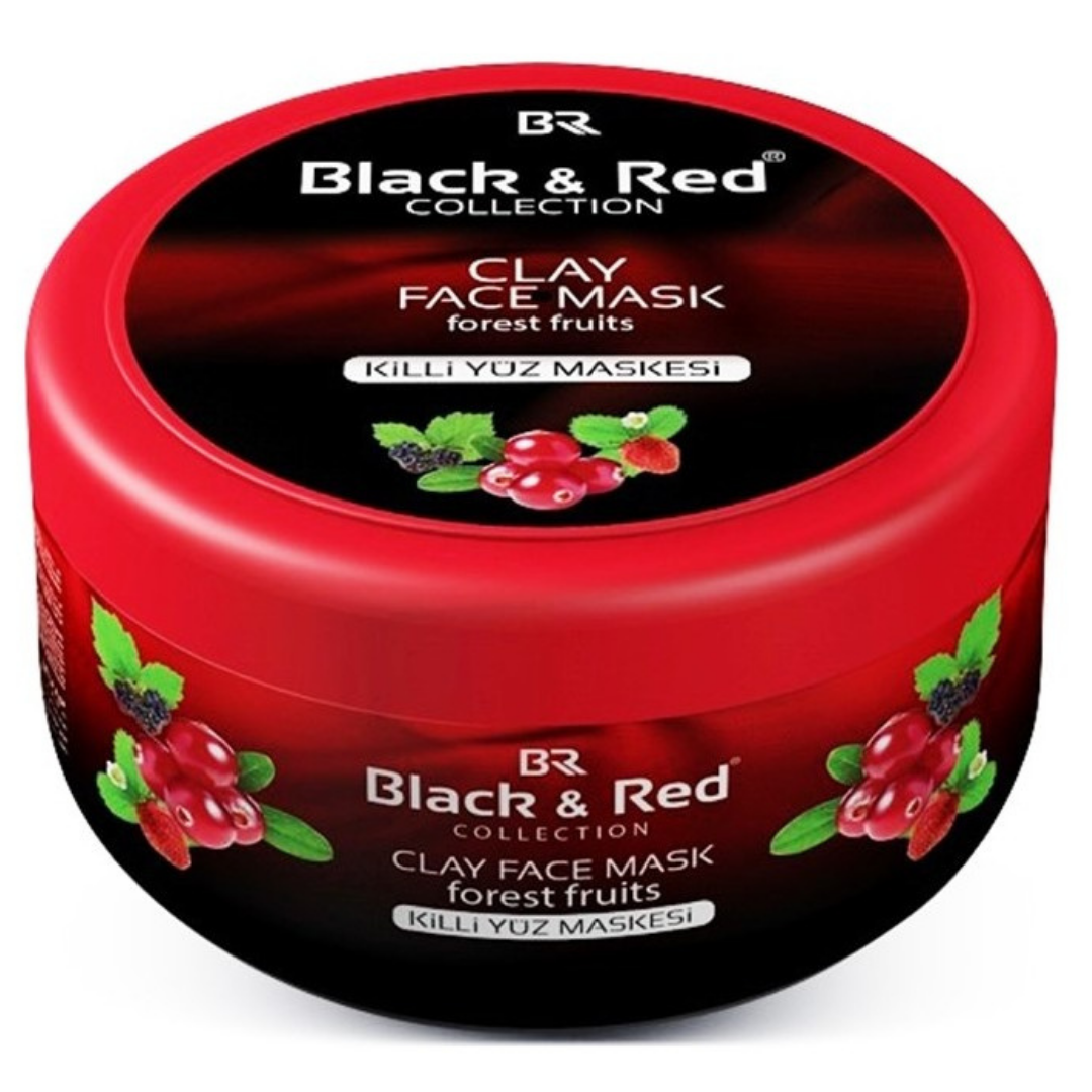 Black&Red Clay Face Mask 400gr. Forest Fruits