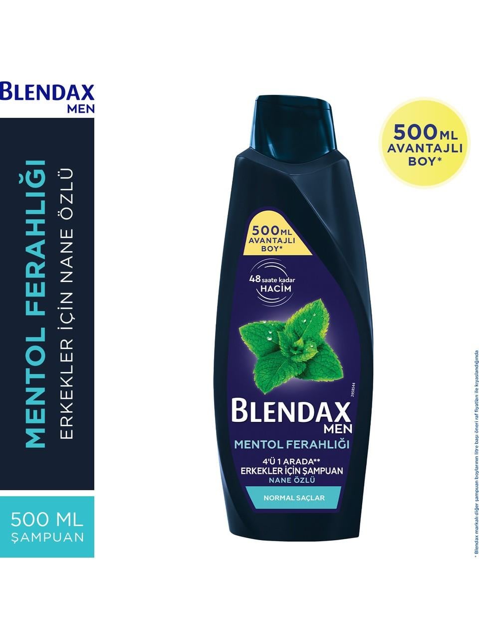 Blendax Men Şampuan 500ml. Mentollü