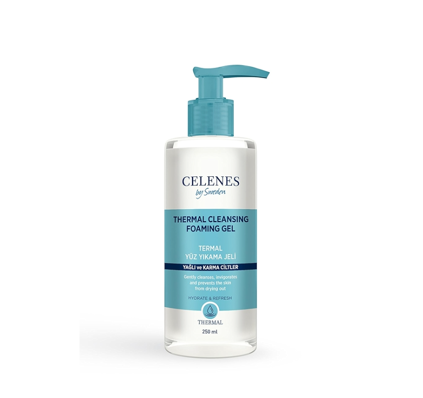 Celenes Yüz Yıkama Jeli 250ml Köpük Thermal Yağlı