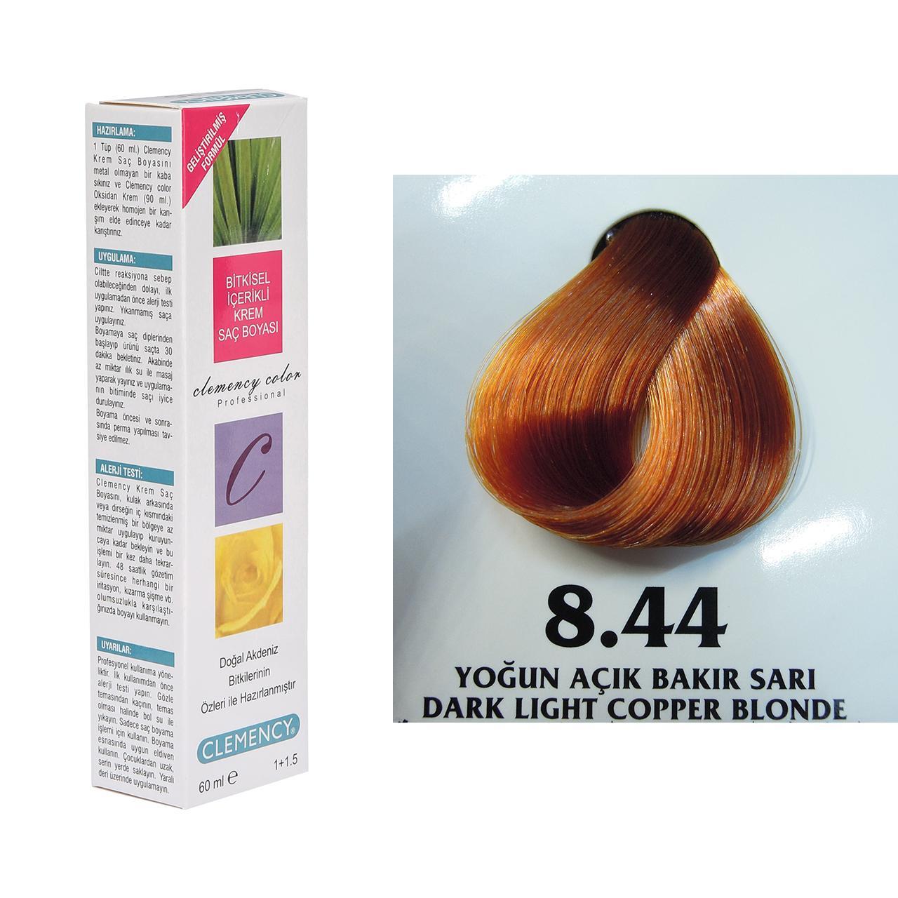 CLEMENCY TÜP BOYA 8-44 YOĞUN AÇIK BAKIR SARI 60 ML