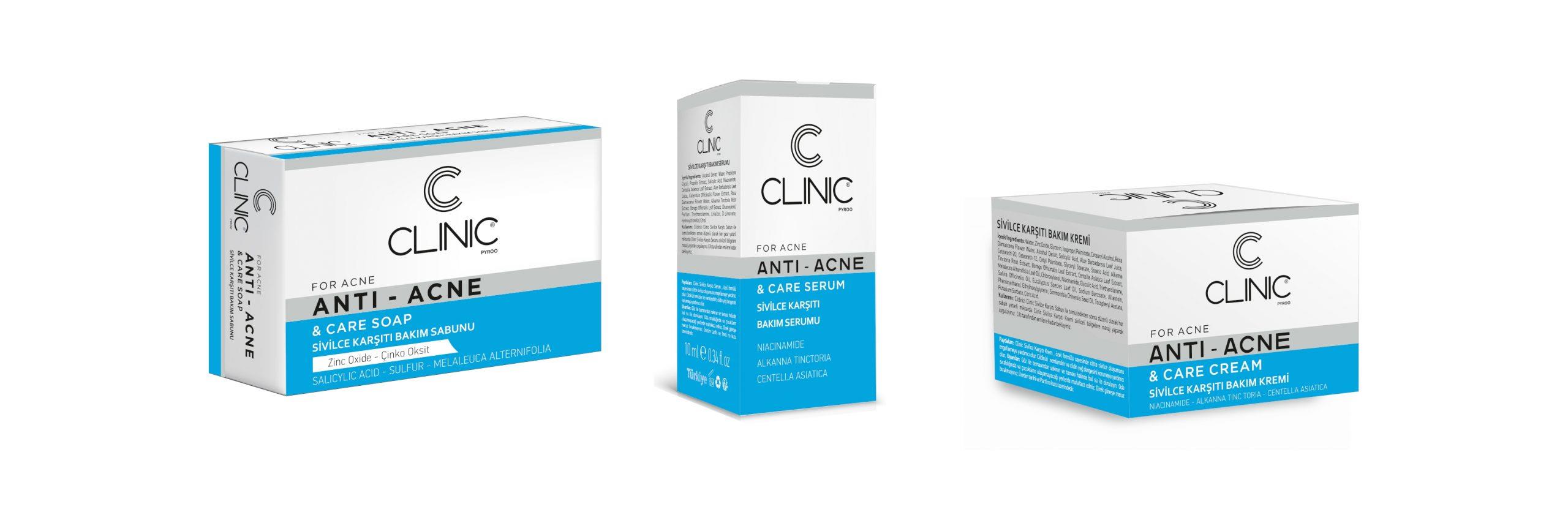 CLINIC AKNE SİVİLCE SET 3'LÜ