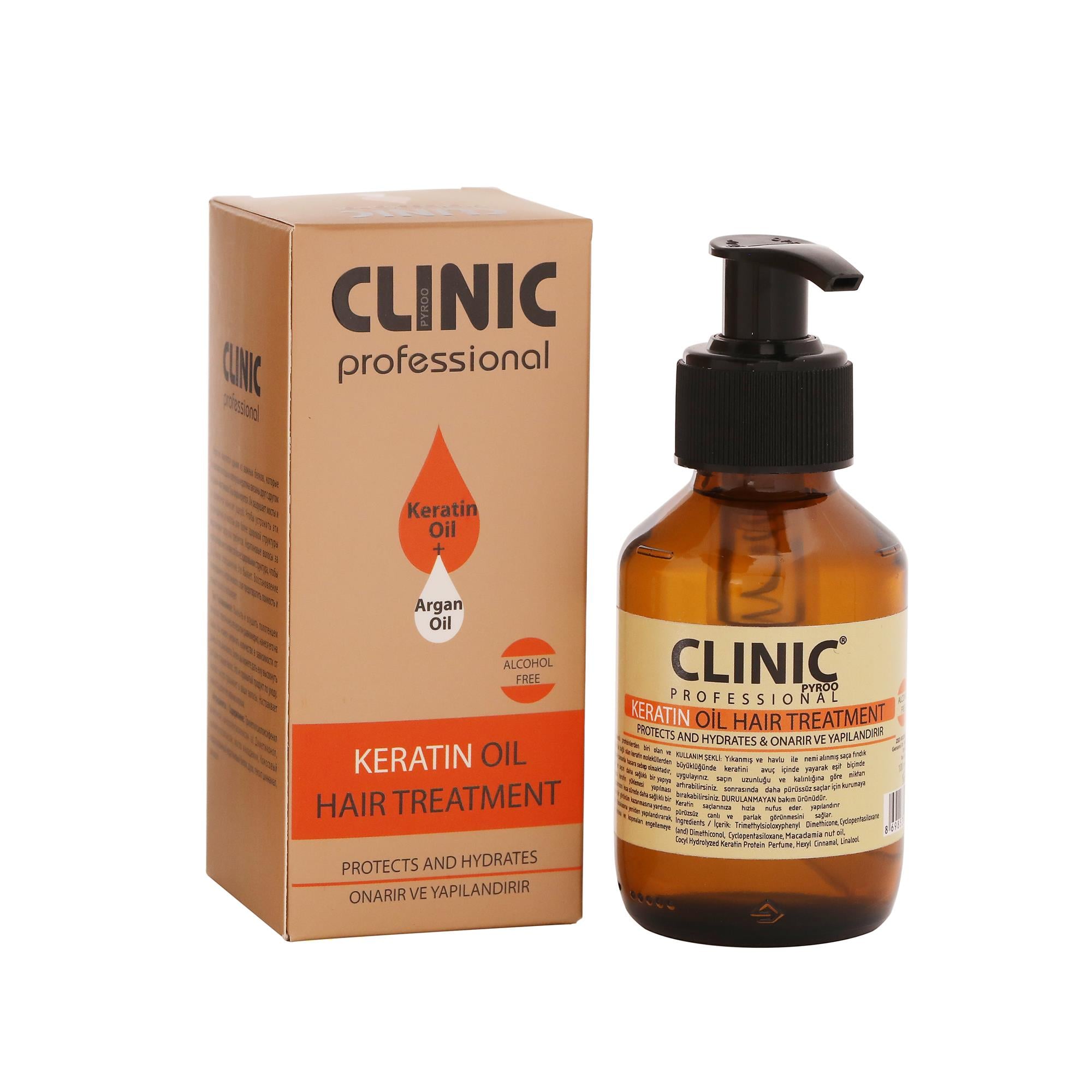 Clinic Bakım Yağı 100ml. Keratin