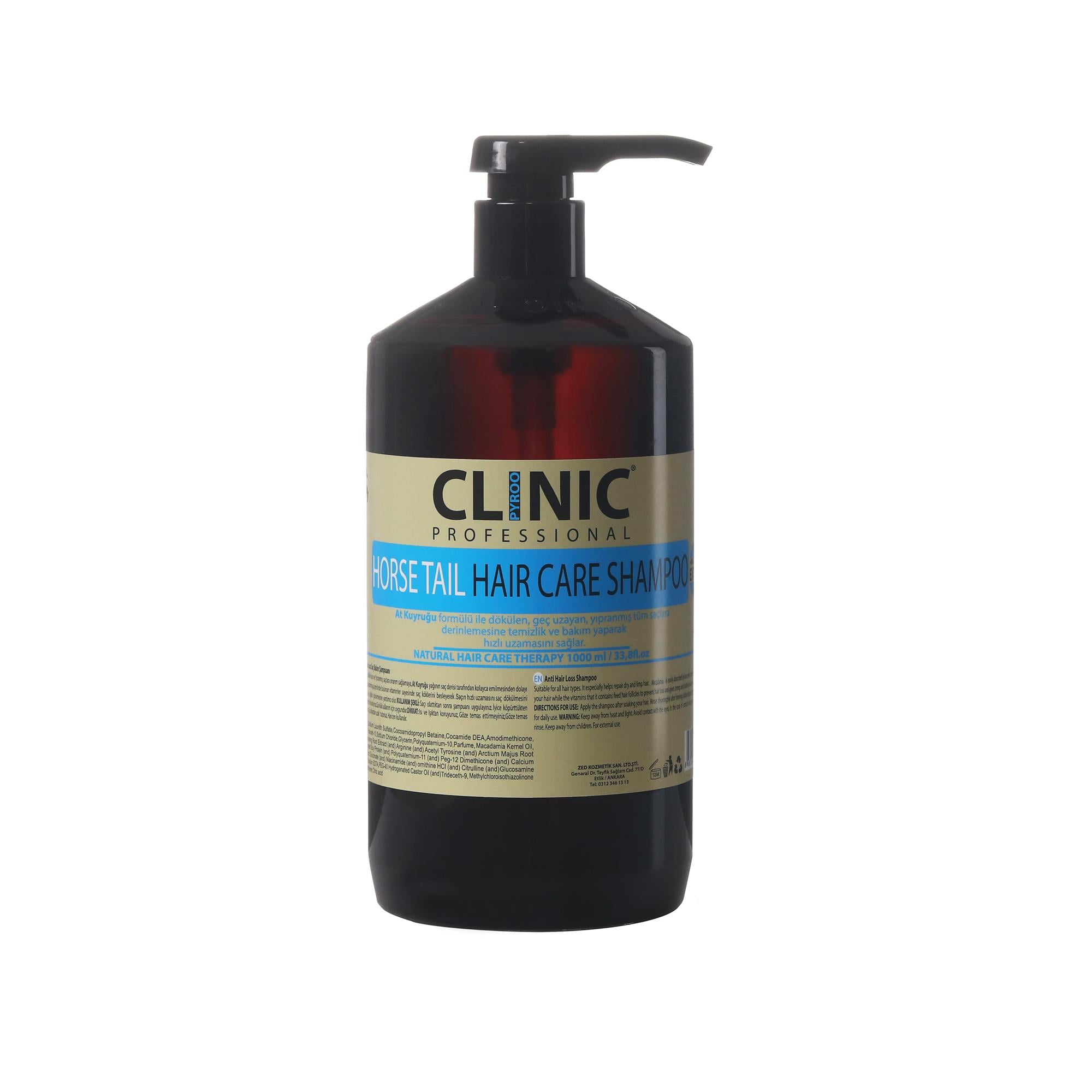 CLINIC ŞAMPUAN 1000ml. AT KUYRUĞU