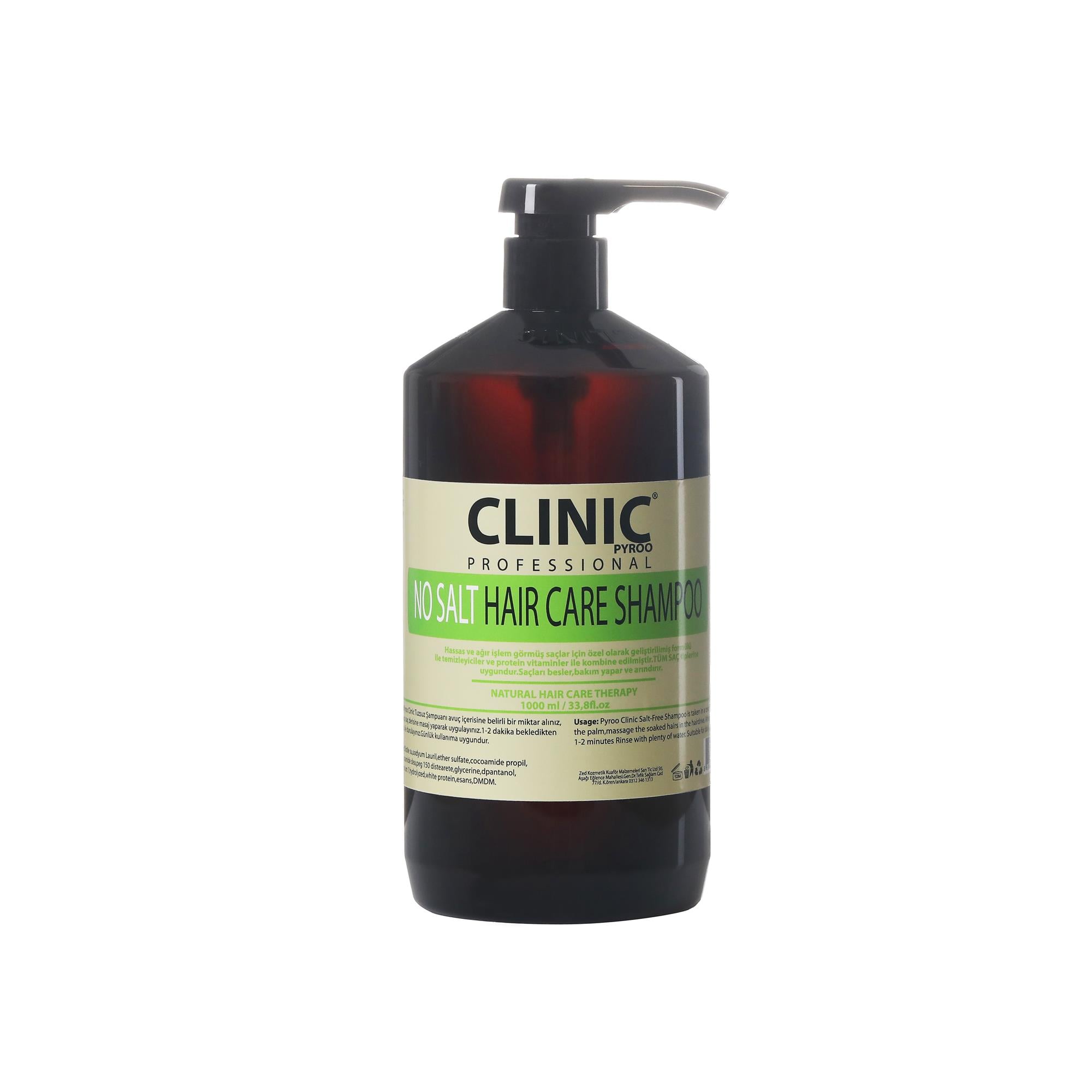 CLINIC ŞAMPUAN 1000ml. TUZSUZ