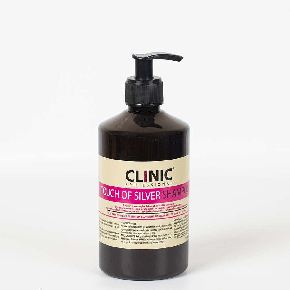 CLINIC ŞAMPUAN 500ml. SILVER (İTALYAN PİGMENT)