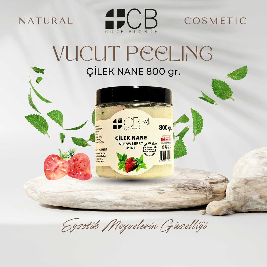 Code Blonde Peeling 800gr. Çilek Nane