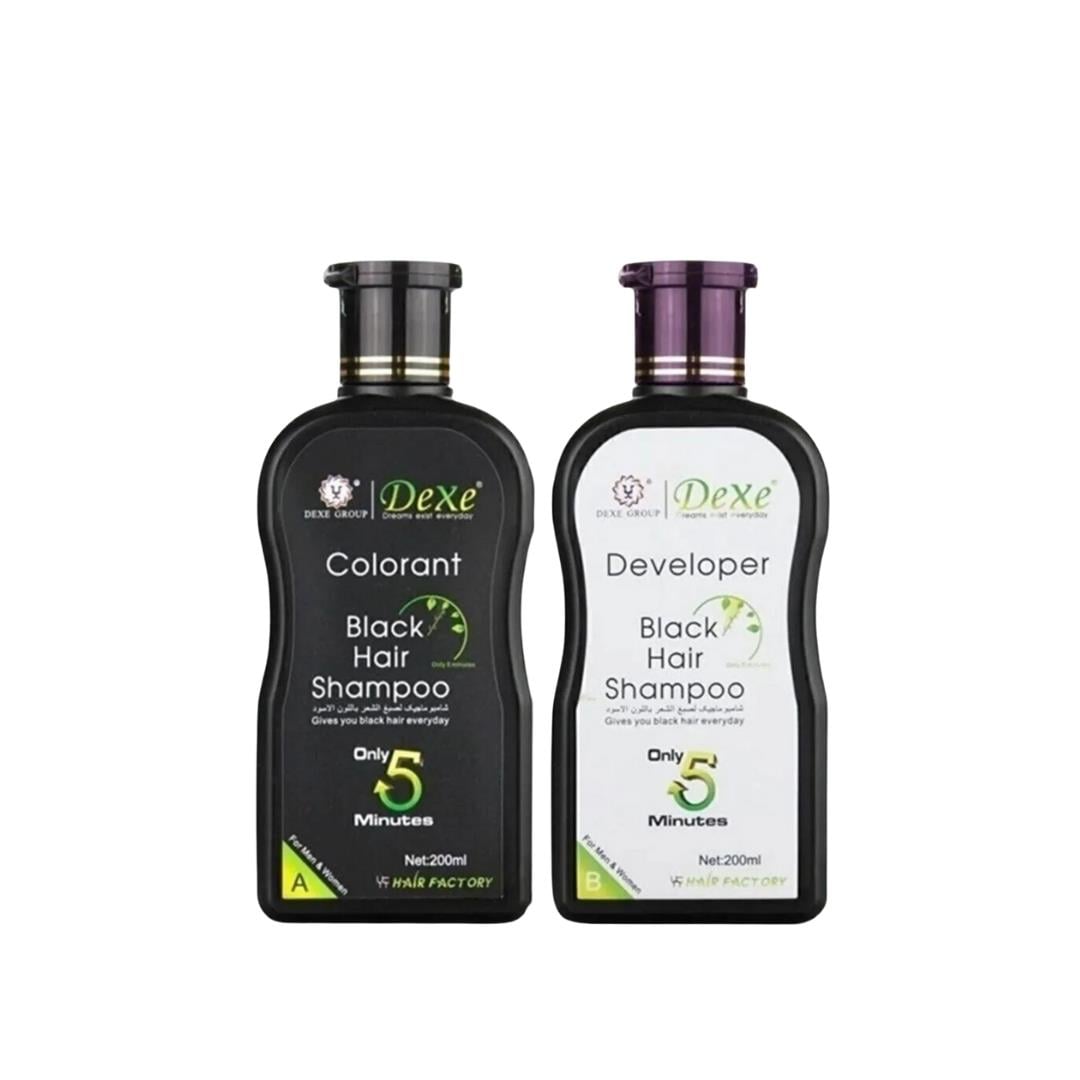 Dexe Black Hair Shampoo 200Ml+200Ml