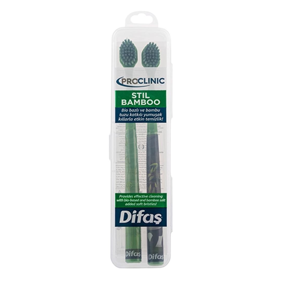 DİFAŞ PRO-CLINIC DİŞ FIRÇASI STIL BAMBOO 2'Lİ