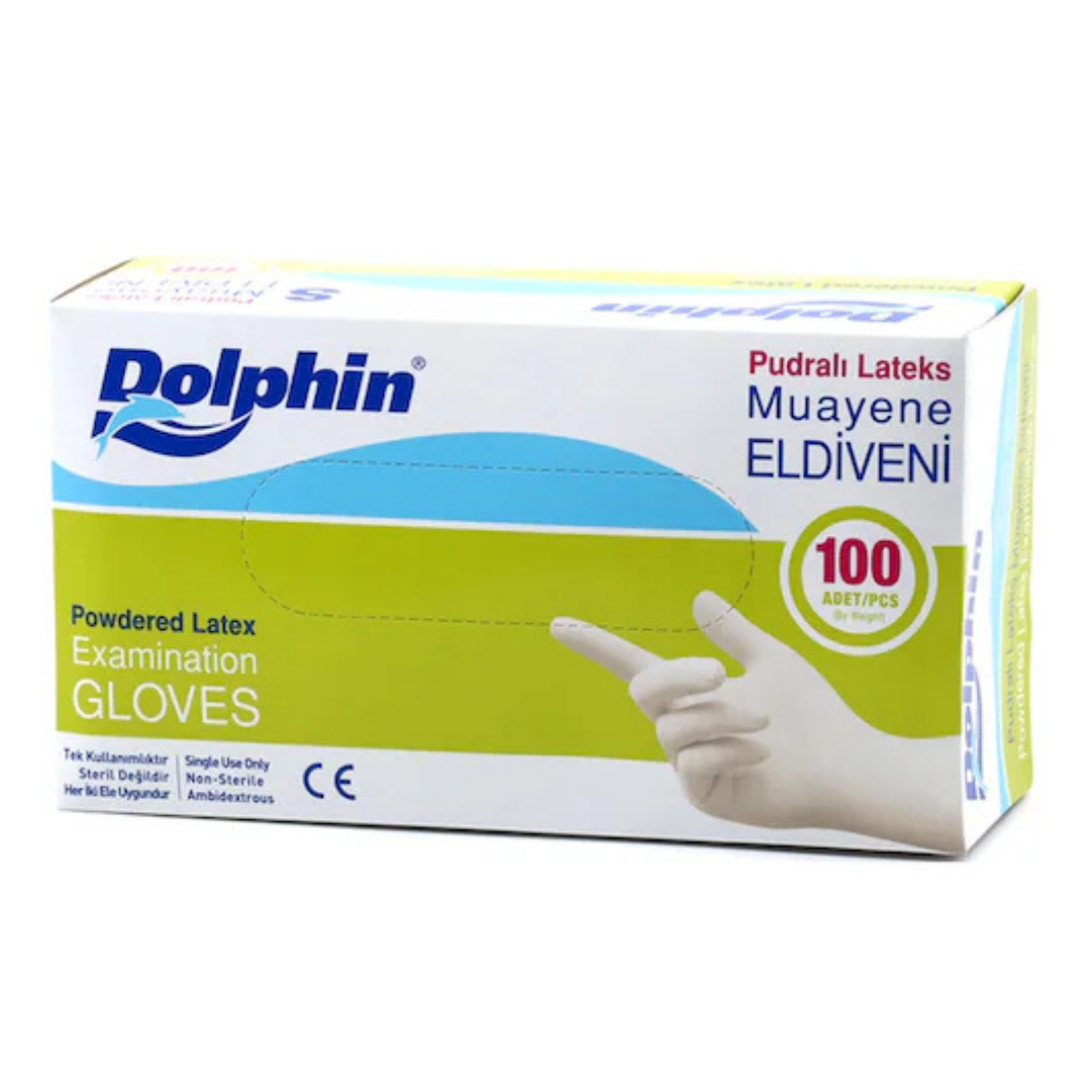 Dolphin Latex Eldiven S Küçük Boy 100pcs
