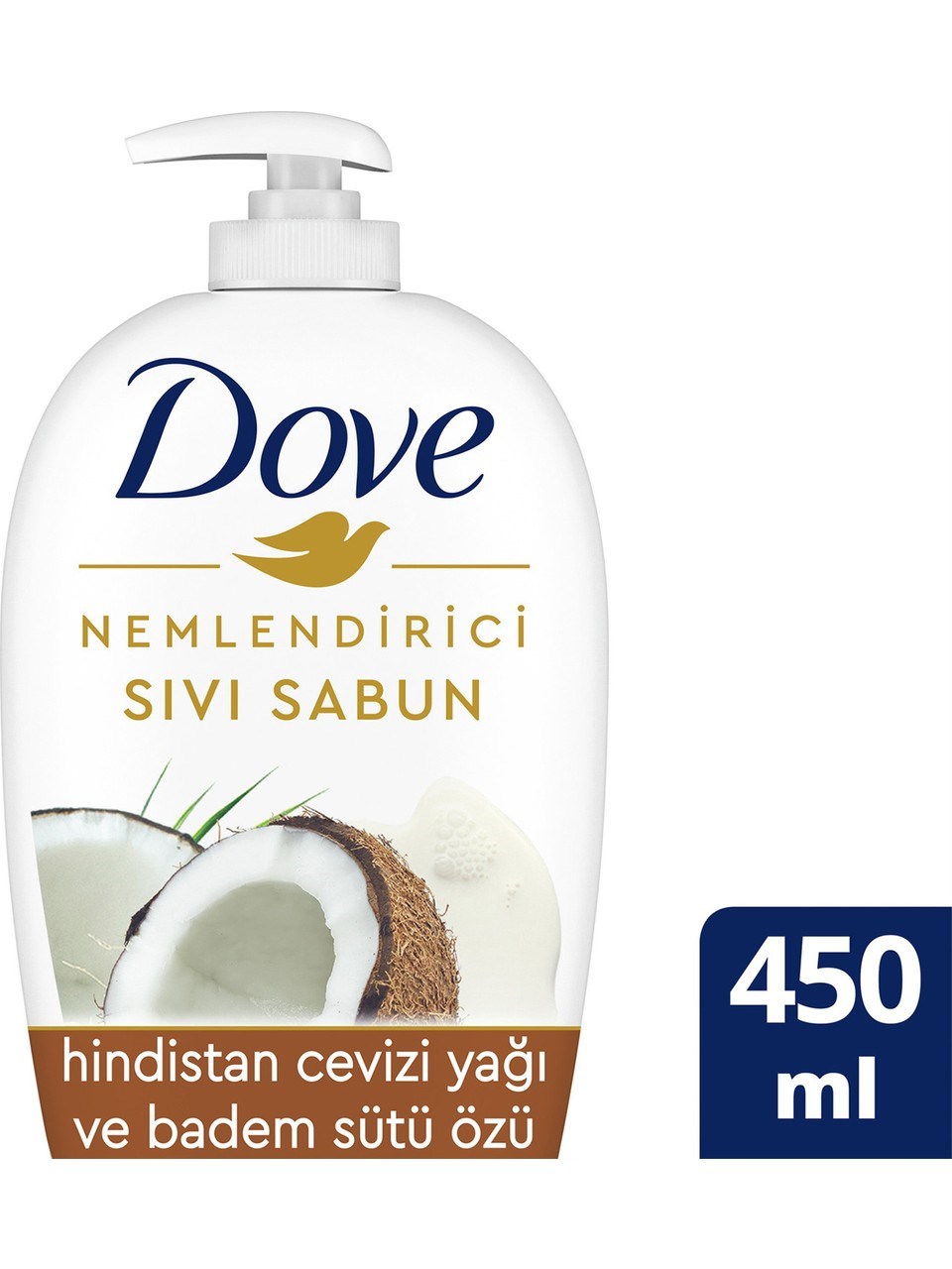 Dove Sıvı Sabun 450ml Hindistan Cevizi&Badem Sütü