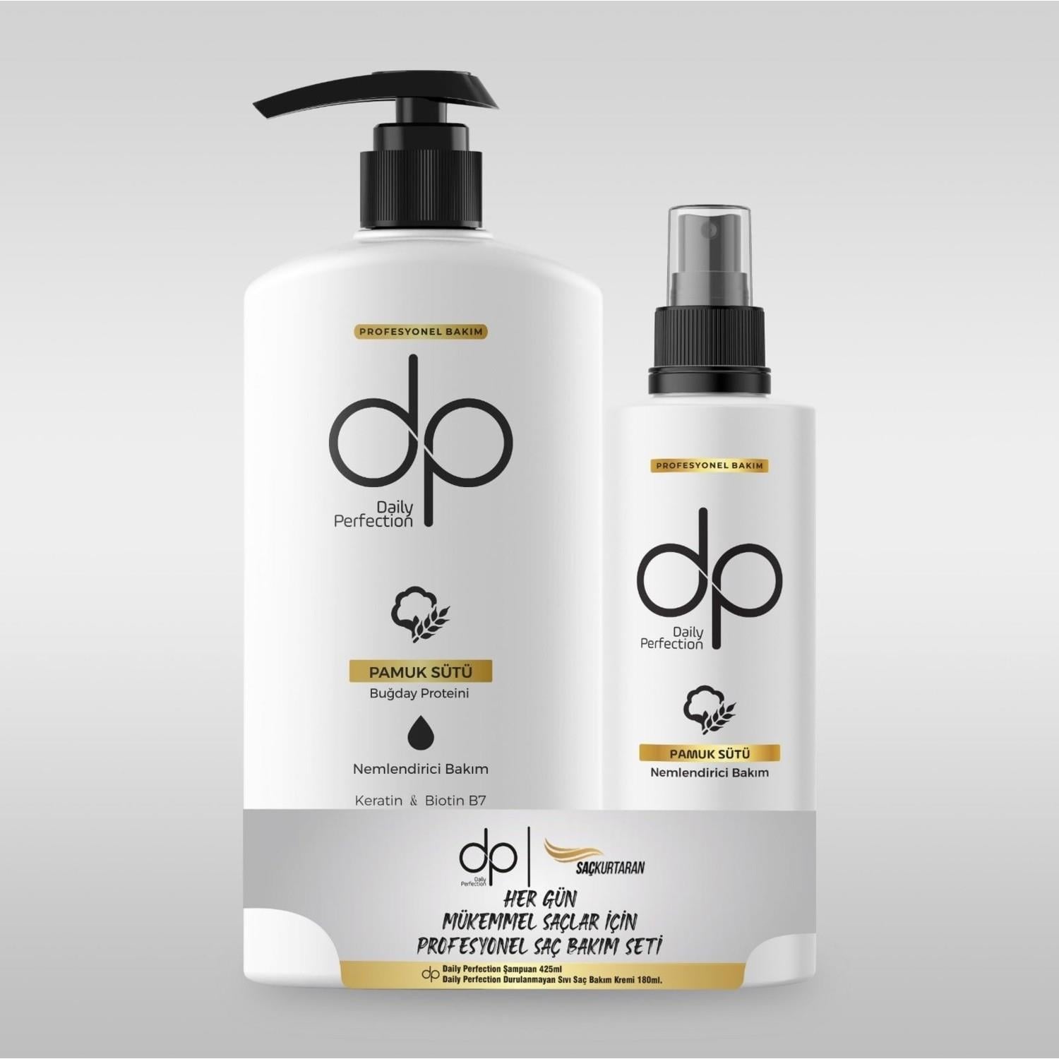 DP SAÇ KREMİ 180ml.+ŞAMPUAN 425ml. PAMUK SÜTÜ
