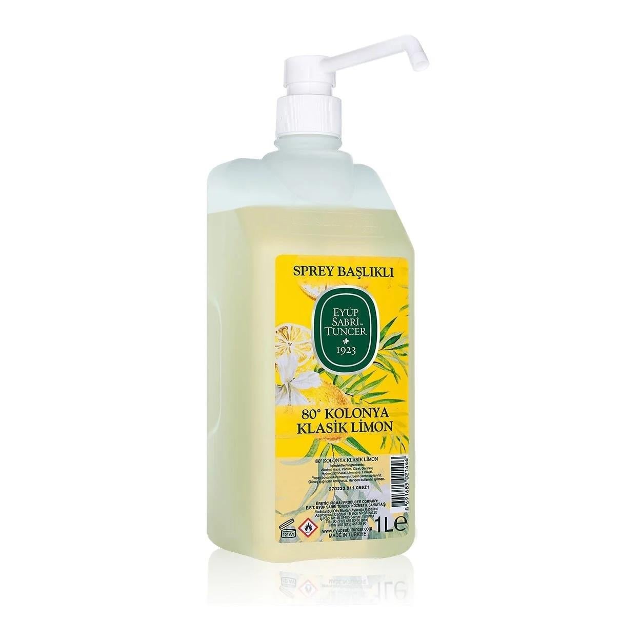 Eyüp Sabri Tuncer Kolonya 1 Litre Limon (Pompalı)