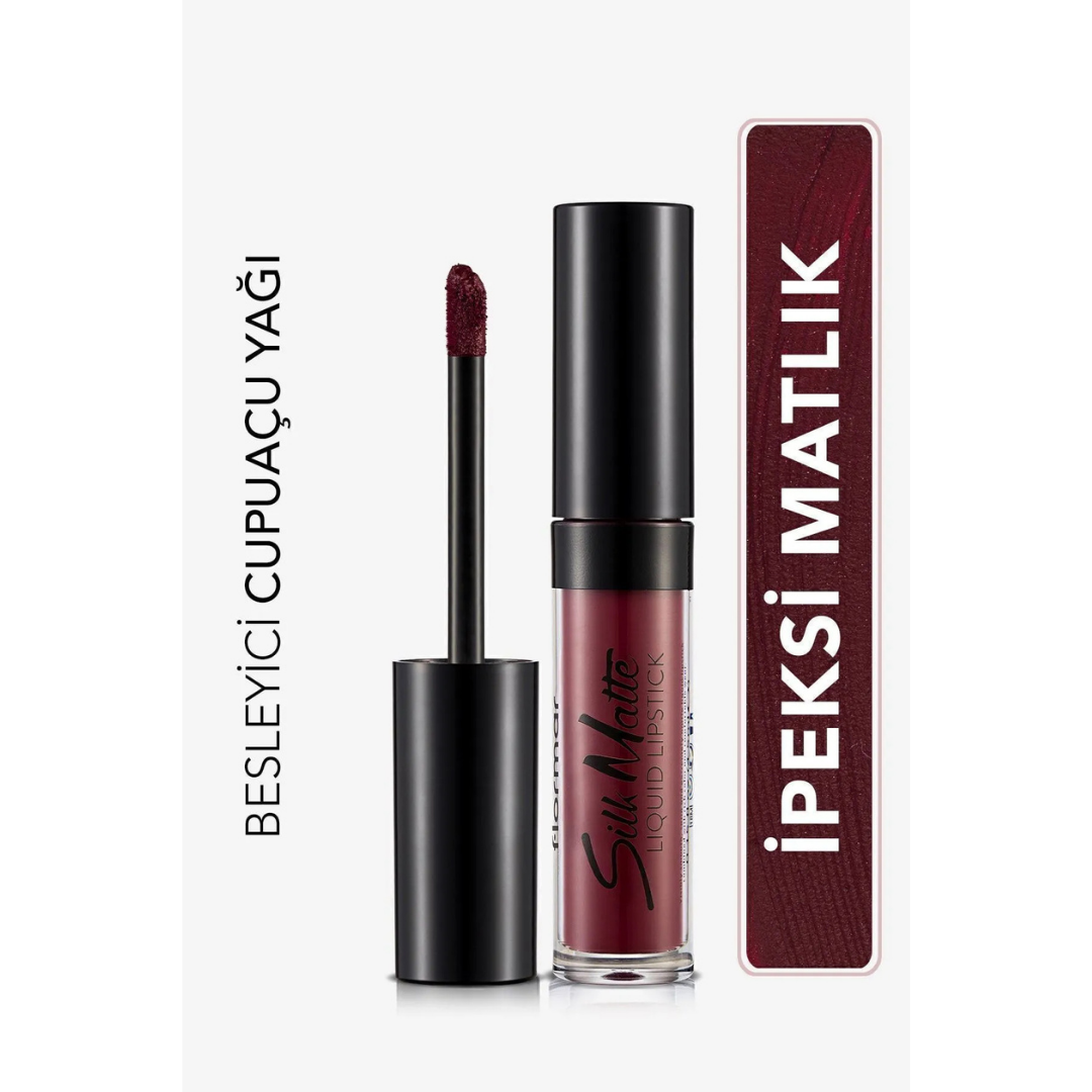 Flormar Silky Matte Liguid Lipstick 008 Dark Viole