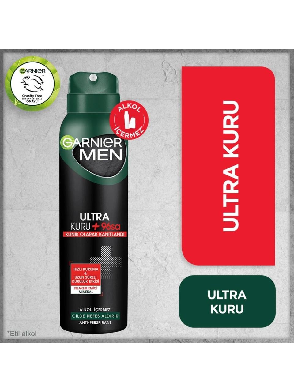 Garnıer Men Deo Ultra Kuru+ 96 Saat