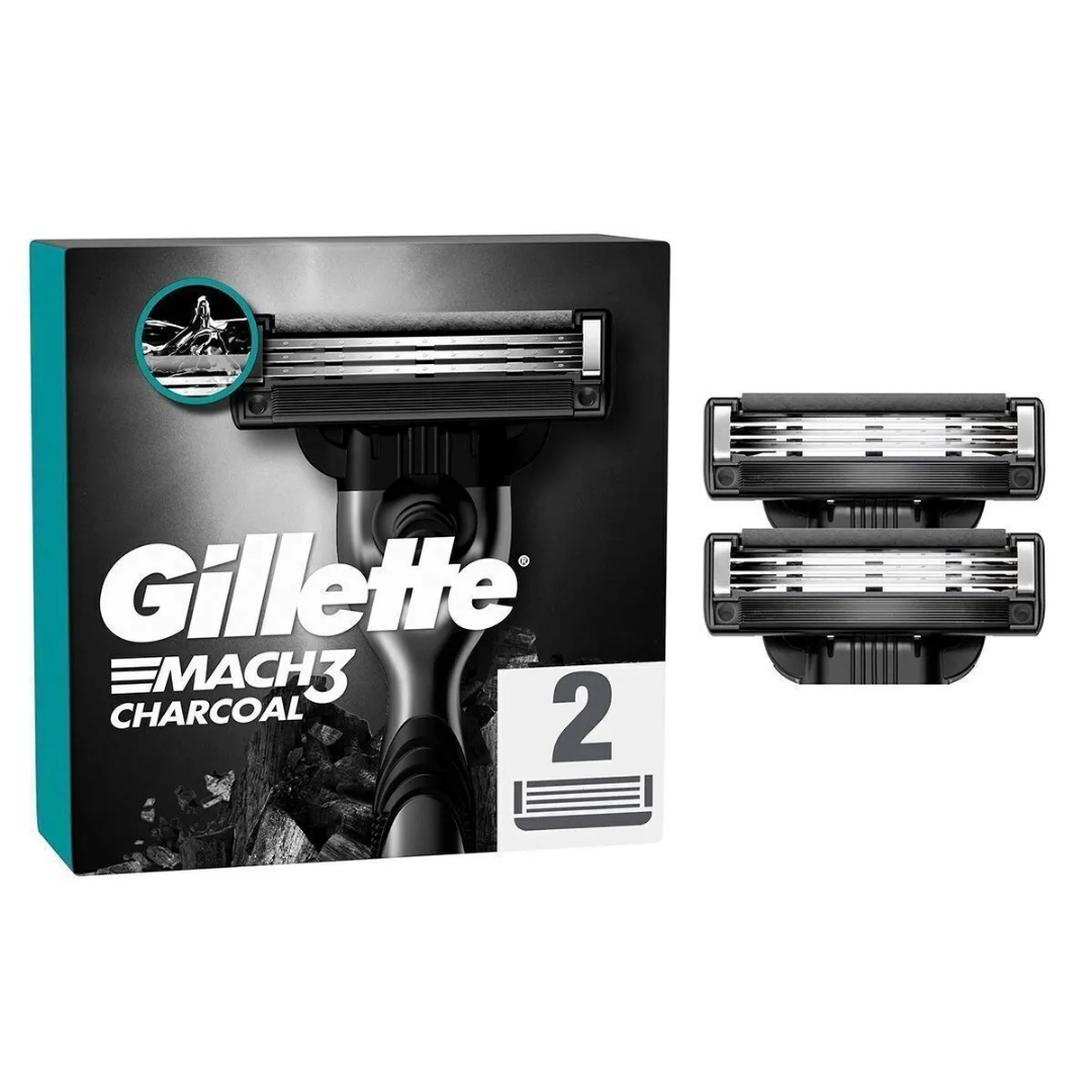 Gıllette Mach3 Charcoal Yedek Bıçak 2'Li