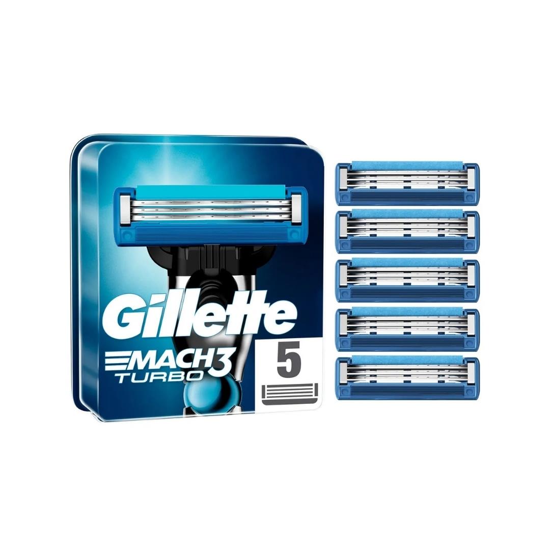 Gıllette Mach3 Turbo Yedek Bıçak 5'Li