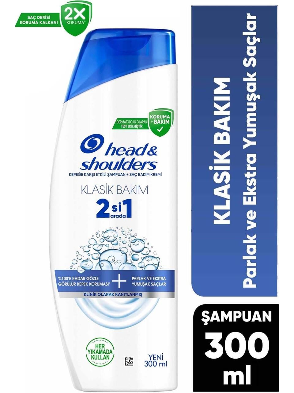 Head&Shoulders Şampuan 300ml. 2in1 Klasik Bakım