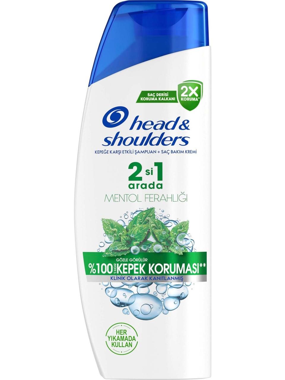 HEAD&SHOULDERS ŞAMPUAN 330ml.2IN1 MENTOL FERAHLIĞI