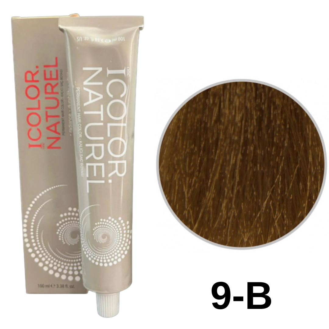 IColor Natural Tüp Boya 100ml. 9B Açık Soğuk Bej