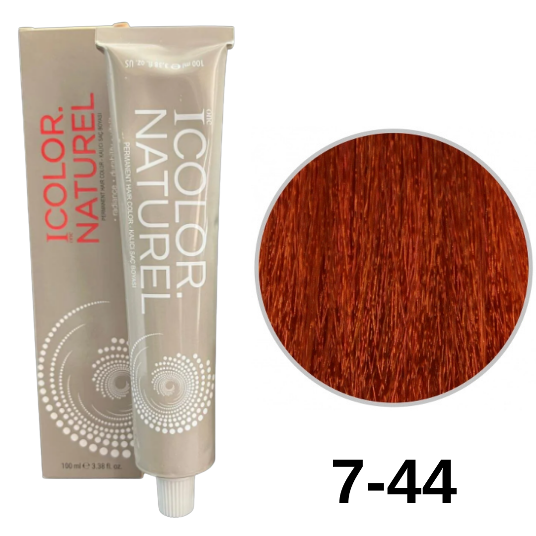 IColor Natural Tüp Boya 100ml. 7-44 Yoğun Bakır