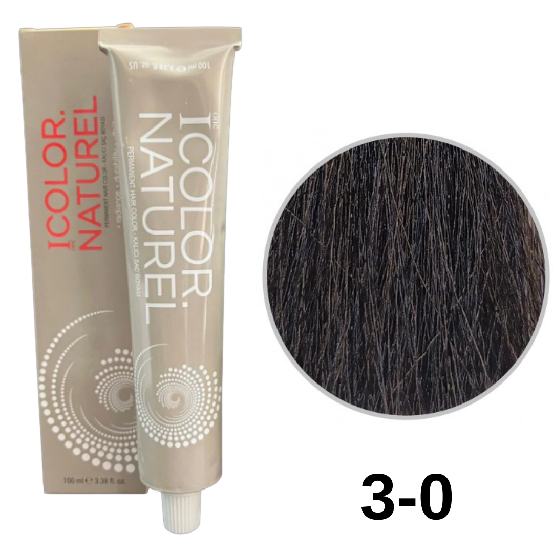 IColor Natural Tüp Boya 100ml. 3-0 Kestane
