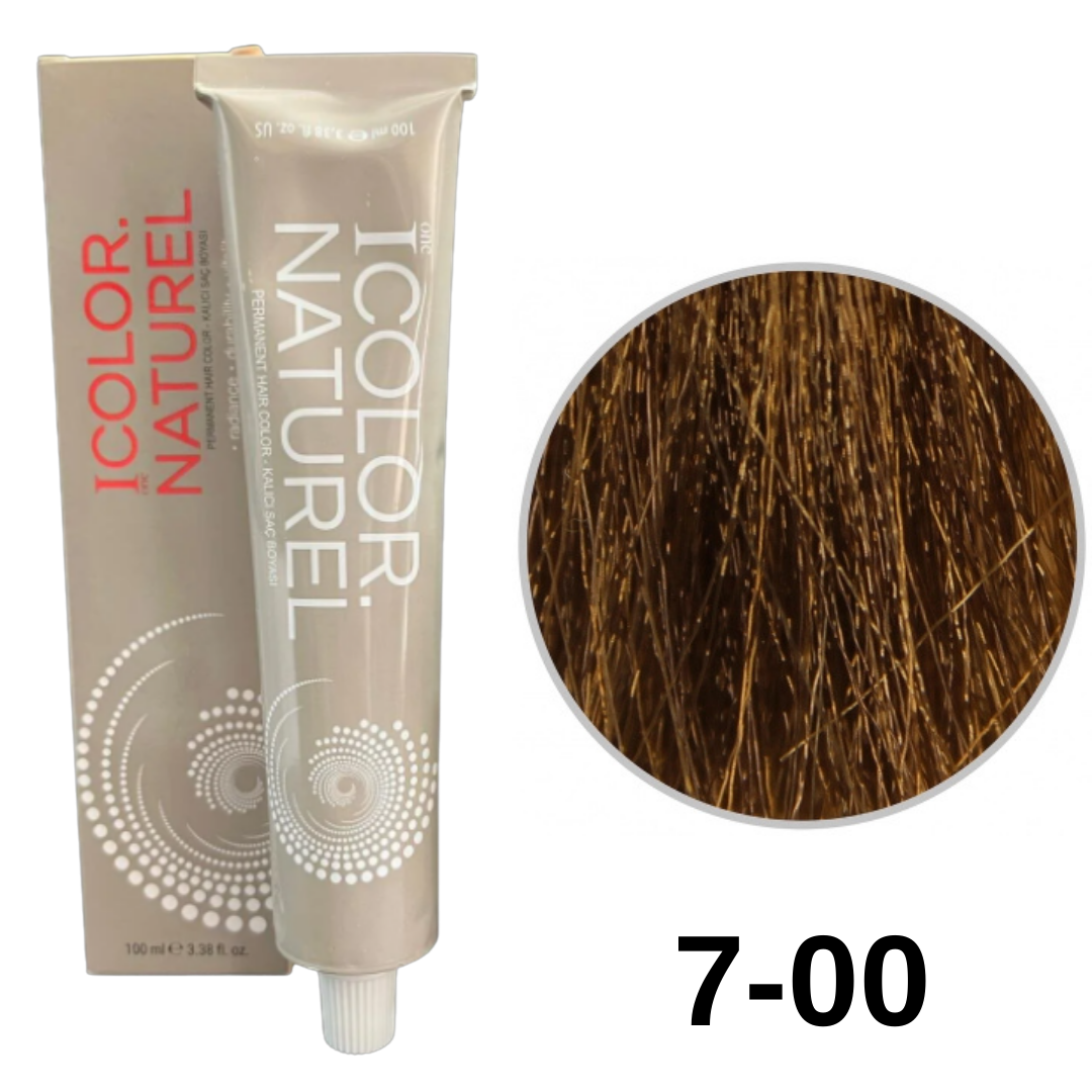 IColor Natural Tüp Boya 100ml. 7-00 Yoğun Kumral